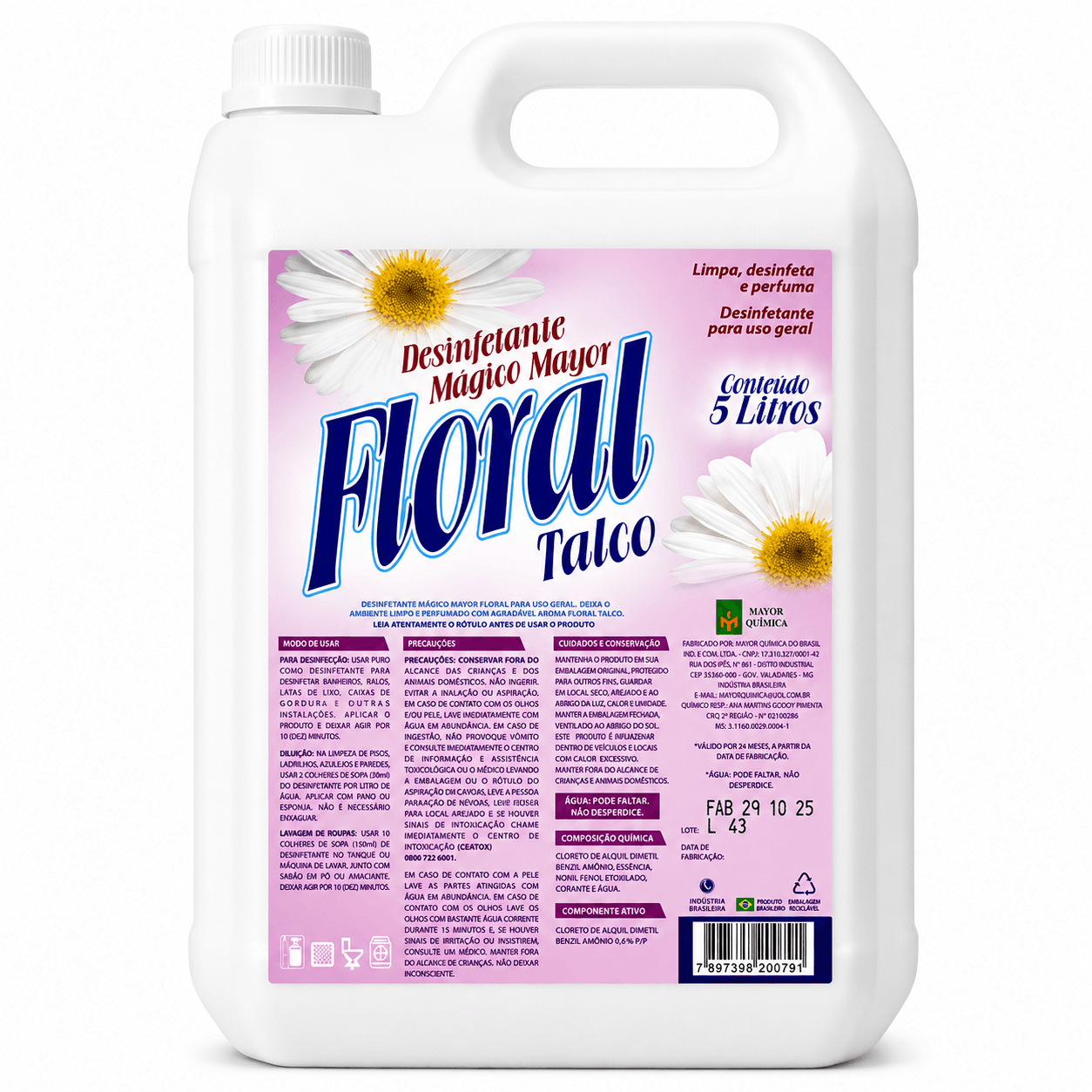 Desinfetante 5lt Talco